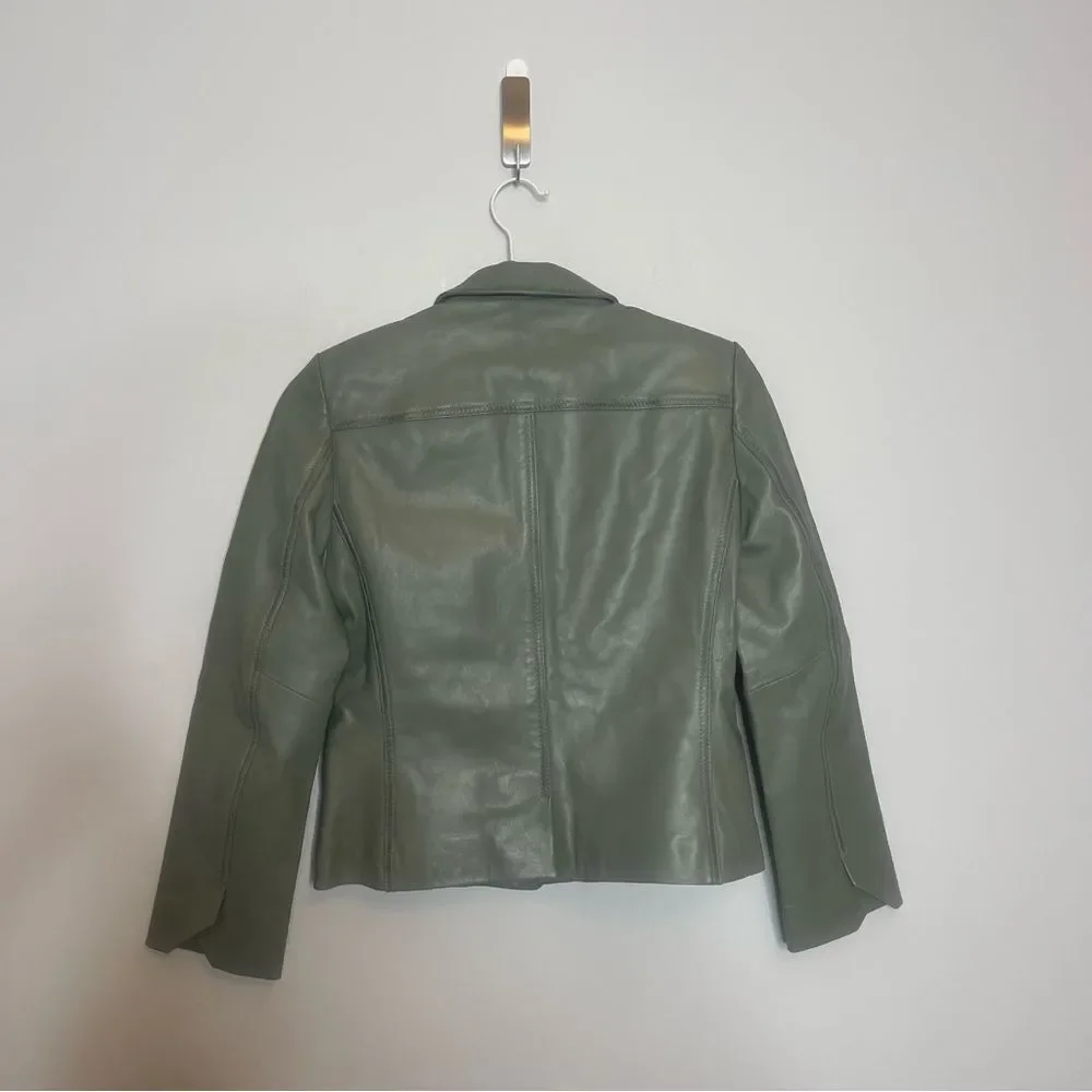 $798 Zadig&Voltaire Liams leather blazer NWT XS - Picture 9 of 13